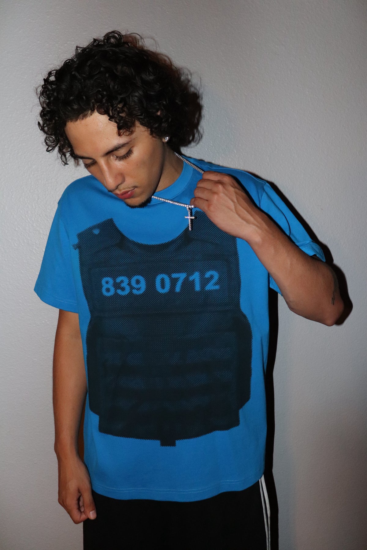 Blue Vest Tee